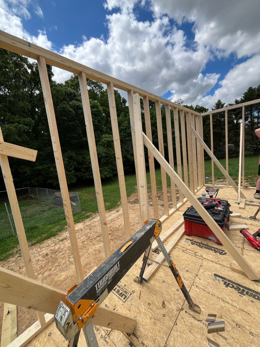Addition - wall framing