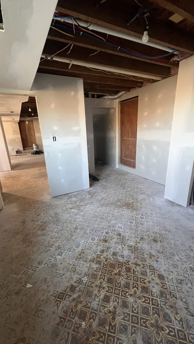 Basement remodel - drywall 3