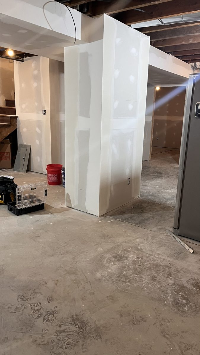 Basement Remodel - Drywall