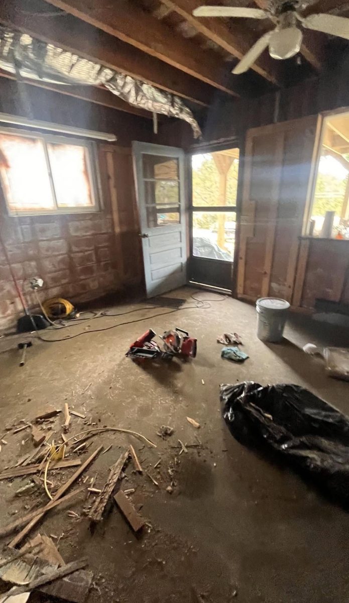 Basement Remodel - During construction