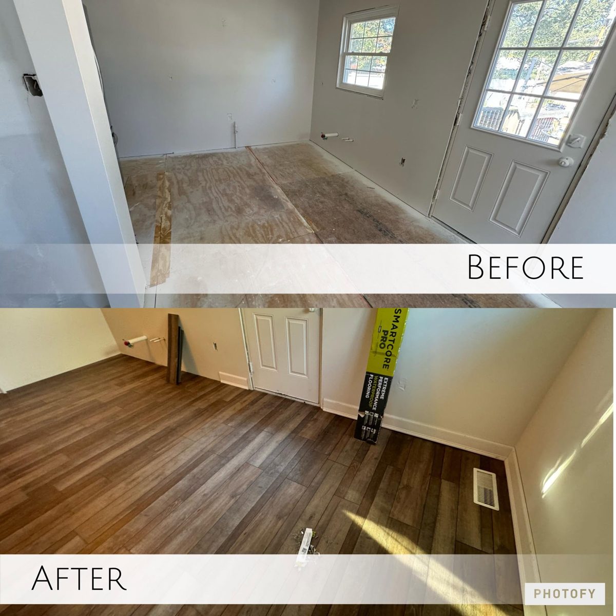Flooring - Before and After