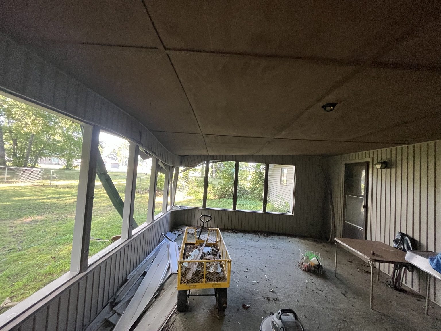 Tree Damage - Insurance Claim - Before - Inside View