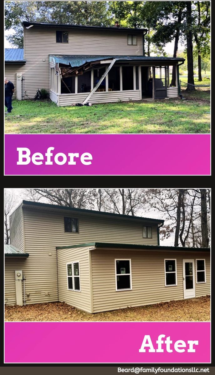 Tree Damage - Insurance Claim - Before and After