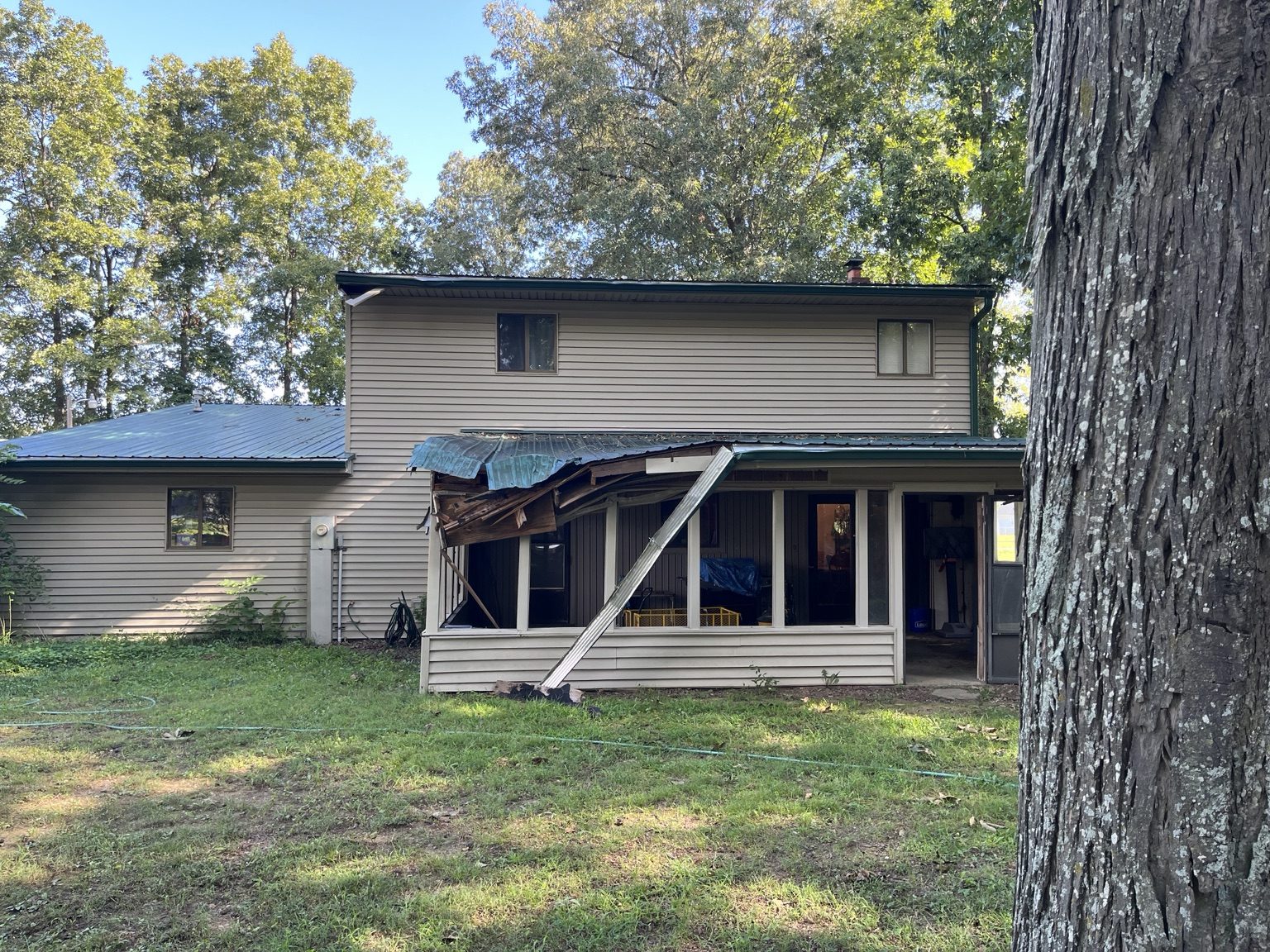 Tree Damage - Insurance Claim - Before