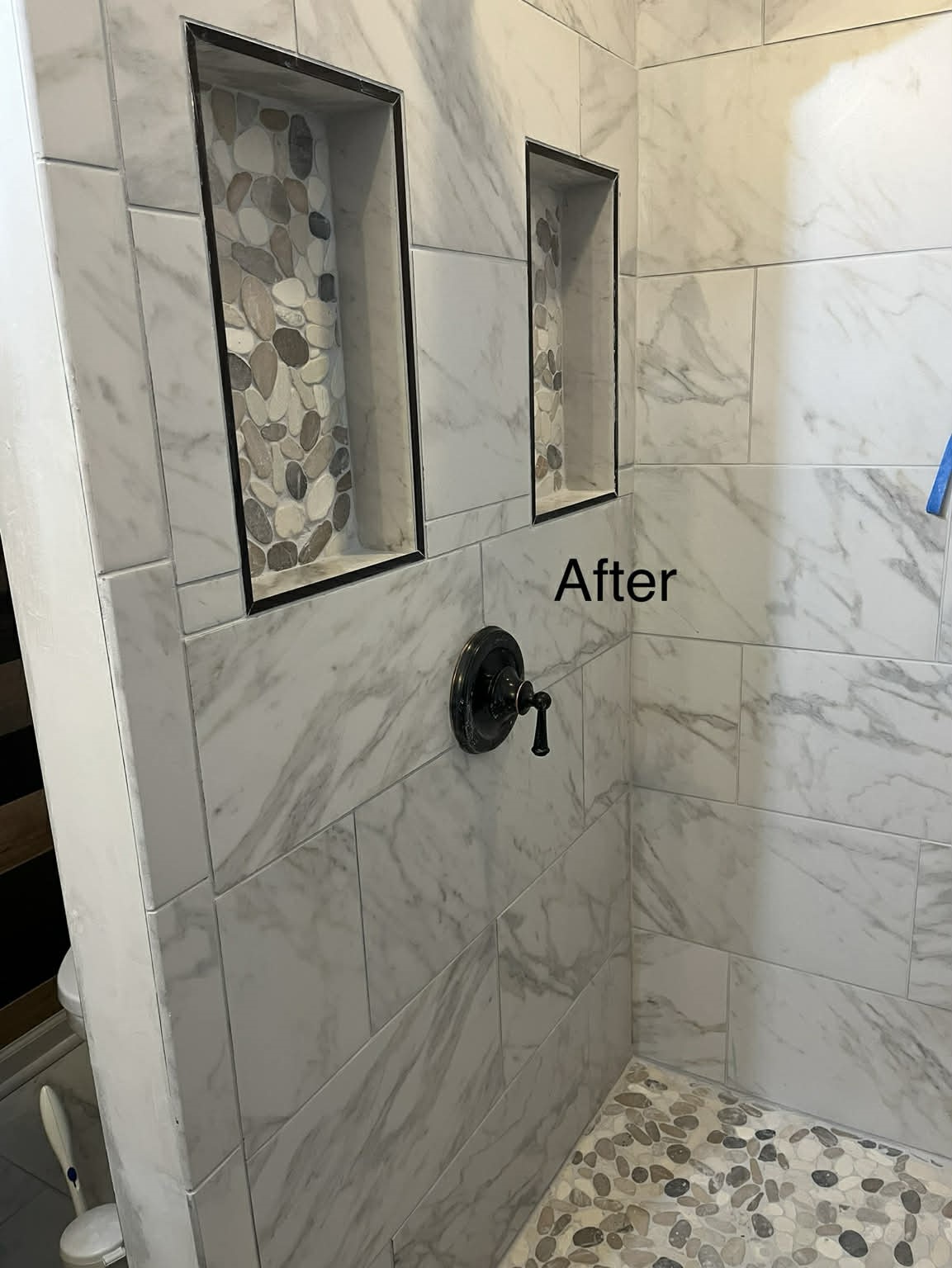 Shower remodel after
